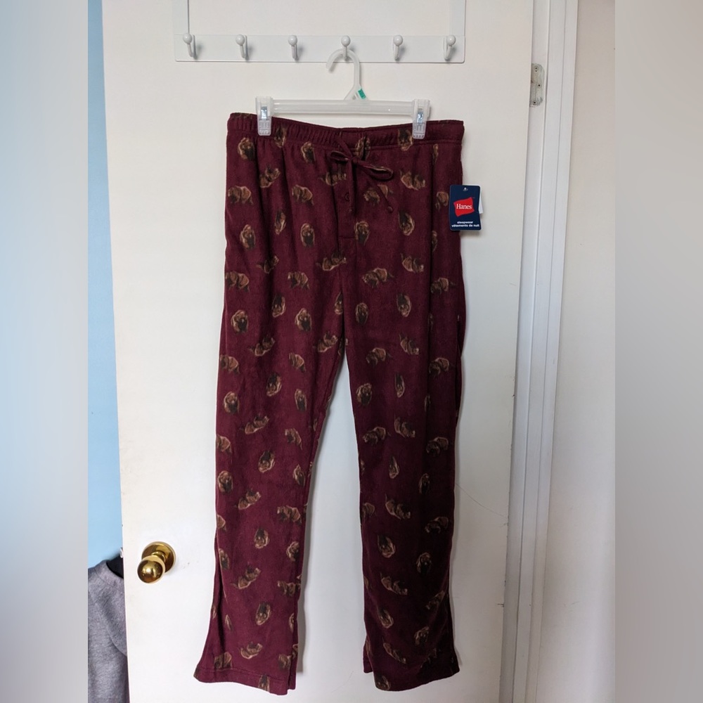 Hanes red pyjamas pants size large